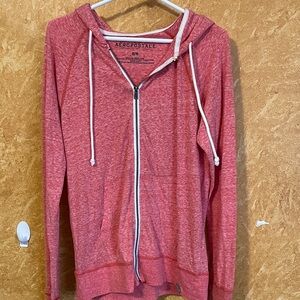Aeropostale Heathered Red Hoodie